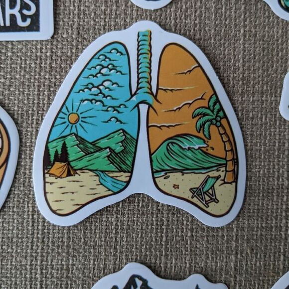 Hiking outdoor Hiking trail adventure inspired outdoor stickers set of 10 pcs - Picture 5 of 6